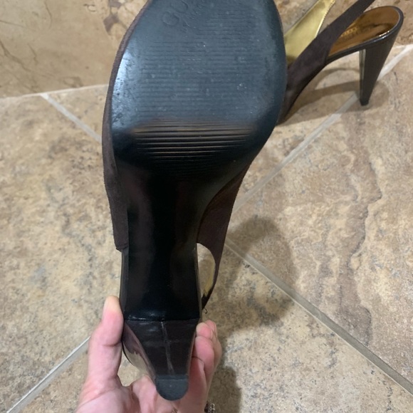 Guess medium brown suede platform heels - Picture 5 of 8